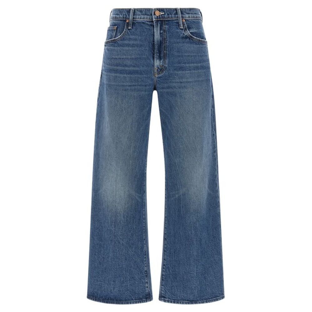 Mother Denim Blue Cotton Cropped Women's Jeans